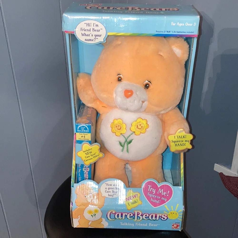 Care Bears Friend Bear With VHS Video in Box Collector Item - Picture 1 of 6